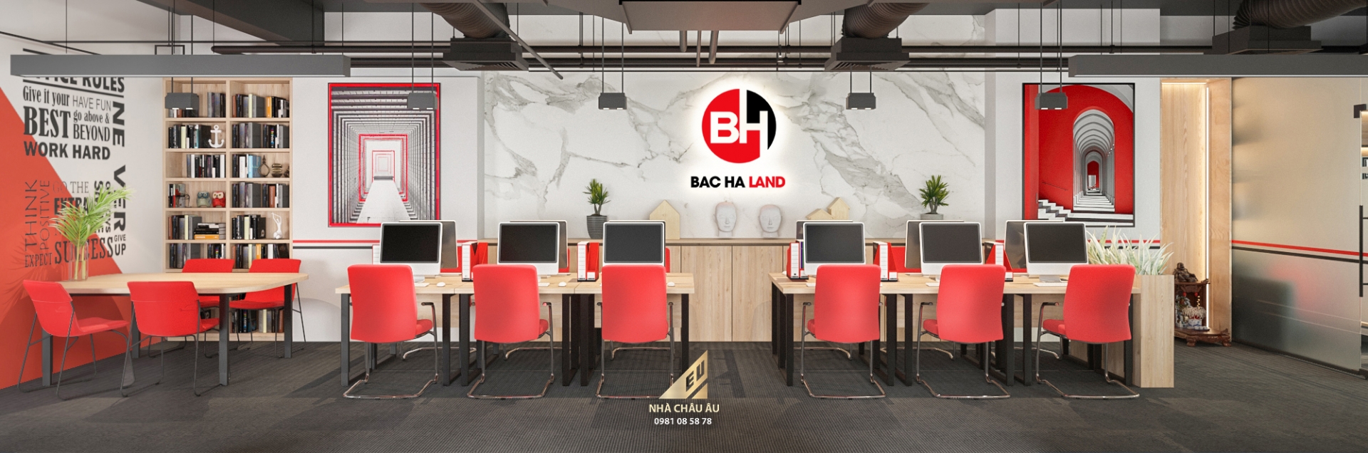 THIẾT KẾ VP BĐS BẮC HÀ LAND